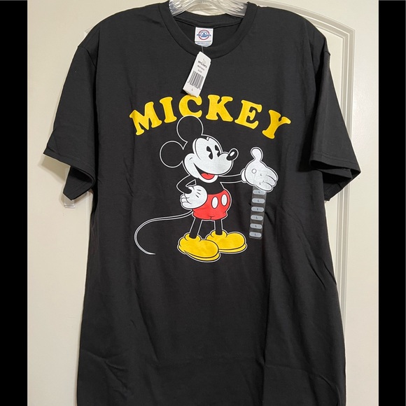 Disney Other - Mickey Mouse black short sleeve graphic t-shirt size L